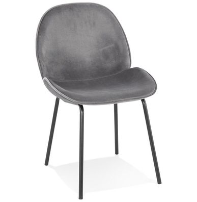 Kokoon® Design-Stuhl AGATH 52x60x87 cm, Textil, Dunkelgrau,8,7 kg