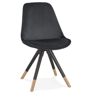 Kokoon® Design-Stuhl MIKADO 48x56x83 cm, Textil, Schwarz,12,61 kg