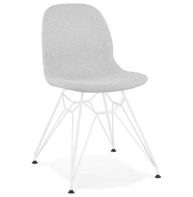 Kokoon® Design-Stuhl PIKA 49x49x83 cm, Textil, Hellgrau,9,59 kg