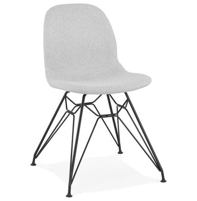 Kokoon® Design-Stuhl PIKA 49x49x83 cm, Textil, Hellgrau,9,59 kg