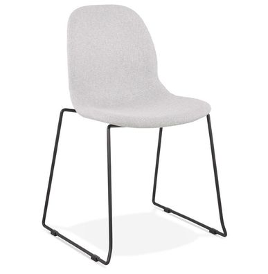 Kokoon® Design-Stuhl Silento 50x54,5x85 cm, Textil, Hellgrau,12,73 kg