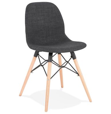 Kokoon® Design-Stuhl PATY 47x49x84 cm, Textil, Dunkelgrau,10,69 kg