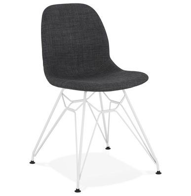 Kokoon® Design-Stuhl PIKA 49x49x83 cm, Textil, Dunkelgrau,9,59 kg