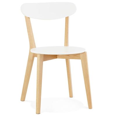 Kokoon® Design-Stuhl KAY 45x52x80 cm, Holz , Weiß,6,6 kg