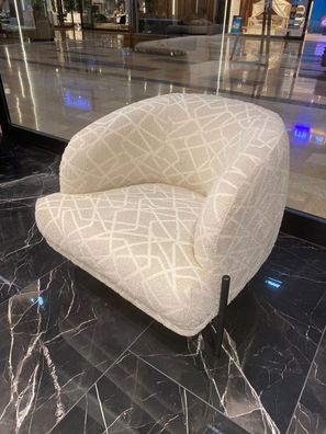 Moderner Sessel Wohnzimmermöbel Textilmöbel Einsitzer Stilvoll Luxus