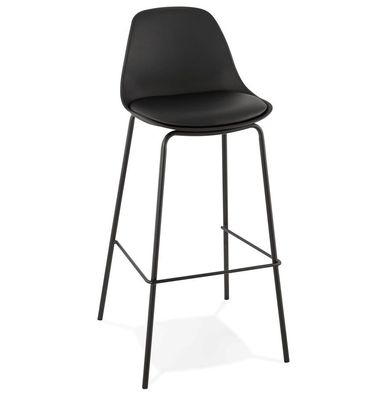 Kokoon® Design-Barhocker ESCAL 44,5x44,5x95,5 cm, Plastik / Polymer, Schwarz, 7,2 kg