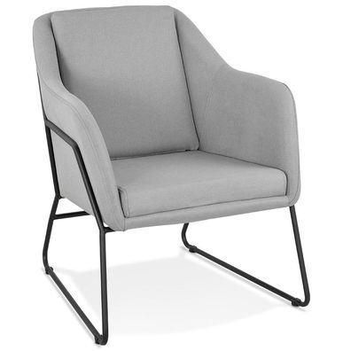 Kokoon® Design-Sessel ELIAS 49x52,5x81 cm, Textil, Hellgrau, 17,6 kg