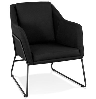 Kokoon® Design-Sessel ELIAS 49x52,5x81 cm, Textil, Schwarz, 17,6 kg