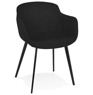 Kokoon® Design-Sessel NOLAN 54x59x80 cm, Textil, Schwarz, 4,45 kg