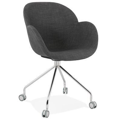 Kokoon® Design-Sessel NESLY 60x55x87 cm, Textil, Dunkelgrau, 13,56 kg