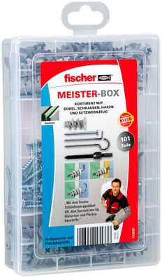 fischer MeisterBox GK + Schrauben + Haken (100)