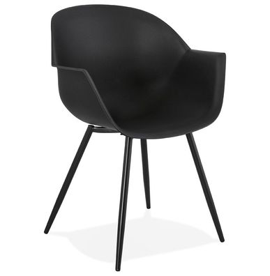 Kokoon® Design-Sessel Stileto 60x60x85 cm, Plastik / Polymer, Schwarz, 8,58 kg