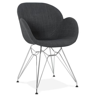 Kokoon® Design-Sessel ALIX 59x57,5x85 cm, Textil, Dunkelgrau, 10,6 kg