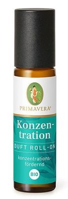 Konzentration Duft Roll-On bio 10ml von Primavera