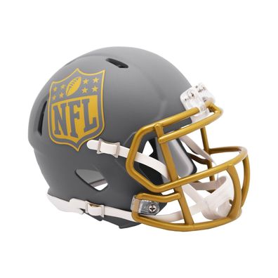 NFL Mini Helm Logo Shield Schild Slate Speed Riddell Footballhelm 095855631592