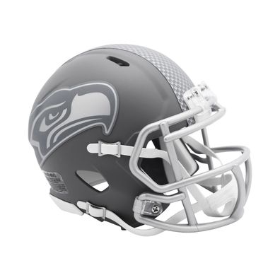 NFL Mini Helm Seattle Seahawks Slate Speed Riddell Footballhelm 095855631523