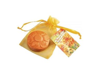 Schafmilchseife - Blume Mandarine im Organza Saling 75g Seife Schafsmilch