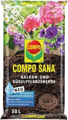 COMPO SANA® Balkon- und Kübelpflanzenerde (50L)