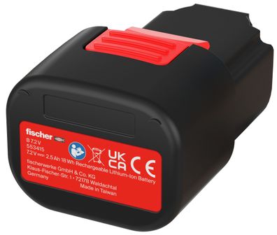 fischer Akku FGC 100-B 7,2V 2,5Ah