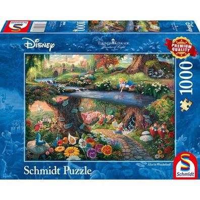 Merc Puzzle Disney Alice im Wunderland 1000 Teile Thomas Kinkade Collection Puzzl...