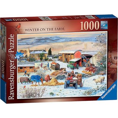 Ravensburger Winter auf dem Bauernhof Puzzle 1000 Teile