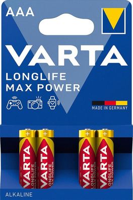 Batterie VARTA Longlife Max Power Micro AAA