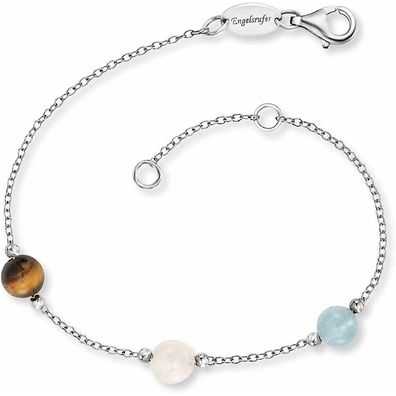 Silver bracelet with semi-precious stones ERB-LILGEM-3ST1