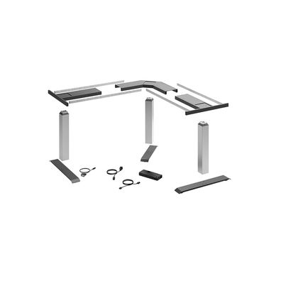 LegaDrive Systems Tischgestell-Set 90°-Winkel, silber, graphitgrau