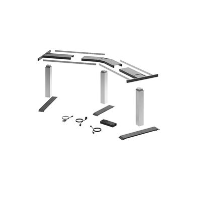 LegaDrive Systems Tischgestell-Set 135°-Winkel, silber, graphitgrau