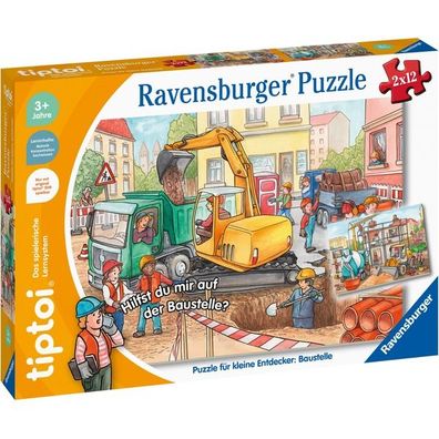 tiptoi Puzzle für kleine Entdecker: Baustelle - Ravensburger 00137 - (Spielwaren ...
