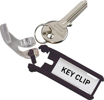 Schlüsselanhänger KeyClip, farbig sortiert