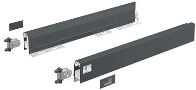 ArciTech Set Zarge, Zargenhöhe 78 mm x NL 500 mm, anthrazit, links und rechts