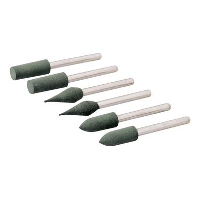 Gummi-Polierstifte für Rotationswerkzeuge, 6-tlg. Satz Ø 6 mm (Gr. Ø 6 mm)