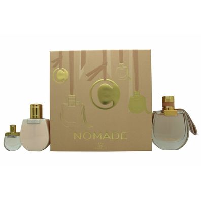 Chloé Nomade Gift Set 75ml EDP + 5ml EDP + 100ml Body Lotion