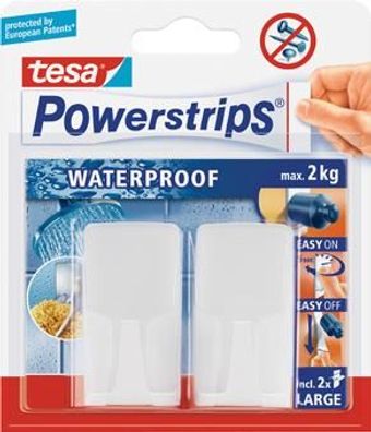 tesa® Powerstrips System-Haken, Waterproof