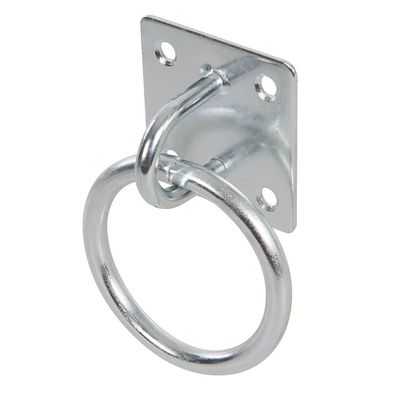 Galvanisierte Augplatte Ring, 50 mm x 50 mm (Gr. Ring, 50 mm x 50 mm)