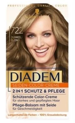Schwarzkopf Diadem Dunkelblond 722 - Haarfarbe, 180ml