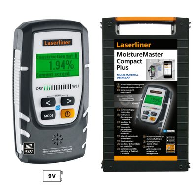 Laserliner Materialfeuchtemessgerät Professionell MoistureMaster Compact Plus