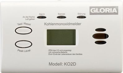 Kohlenmonoxidmelder KO2D mit Display