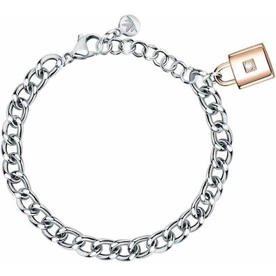 Steel bicolor bracelet with Abbraccio SAUB10 crystal