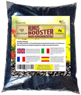 Novihum Hochbeeterde - Booster für Hochbeet - Konzentrat 1:100, 1 kg