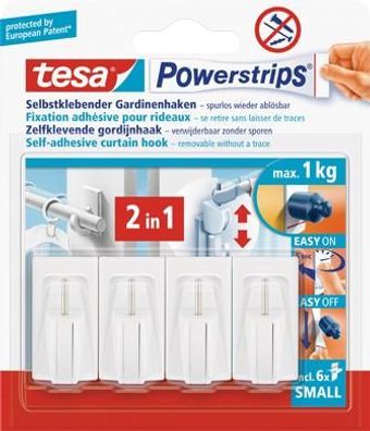 tesa® Powerstrips Vario-Gardinenhaken