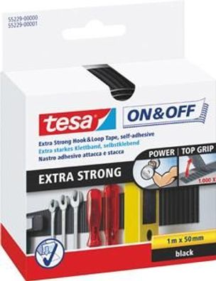 tesa® on & off Klettband, extra strong