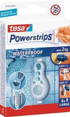 tesa® Powerstrips, Waterproof (Gr. 2 x 5 cm)