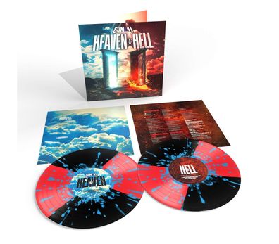 Sum 41: Heaven : x: Hell (Indie Exclusive Edition) (Black & Red Quads With Cyan ...