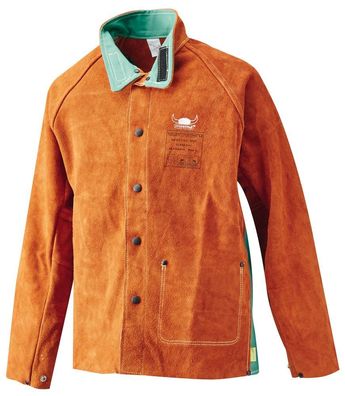 Schweißerlederjacke Lava Brown?, leicht (Gr. XL )