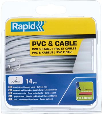 Heißklebestick, 12 mm, PVC und Kabel