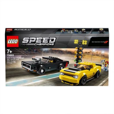 LEGO SPEED Champions: Dodge Challenger SRT Demon and 1970 Dodge Charger R/ T...