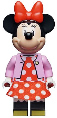 LEGO® Minnie Mouse - Bright Pink Jacket, Red Polka Dot Dress, Red Bow Item 10778