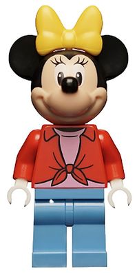 LEGO® Minnie Mouse - Red Open Shirt Item No: dis073 Minifigur 10777
